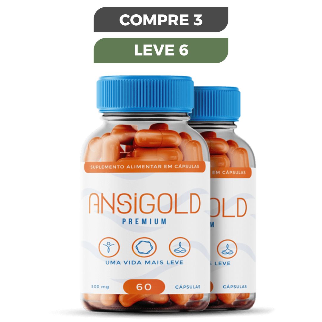 Ansigold 60 Cápsulas - Mais Equilibrio e Tranquilidade No Dia a Dia