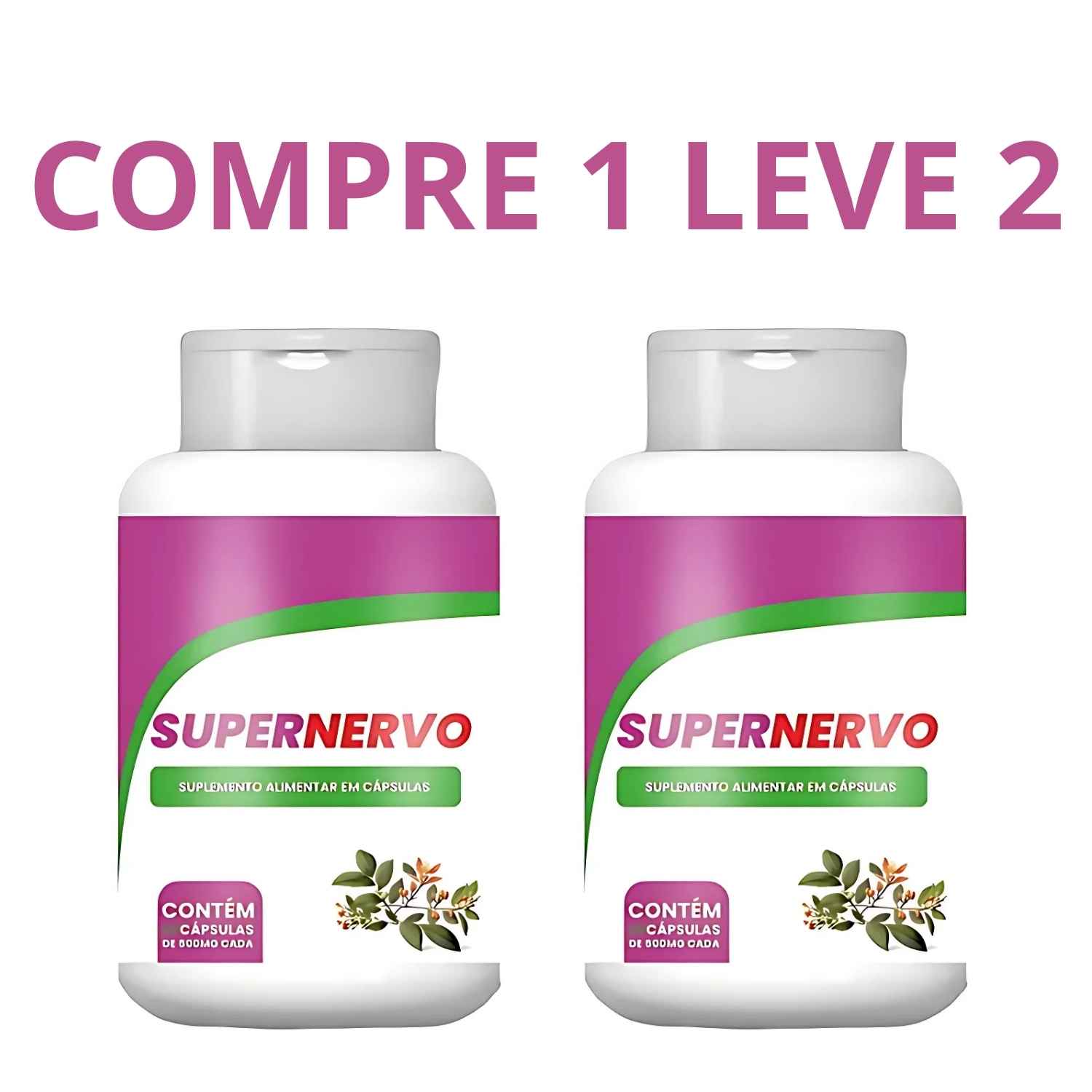 Super Nervo 60 Cápsulas - Saúde dos Nervos e Bem-Estar Neurológico