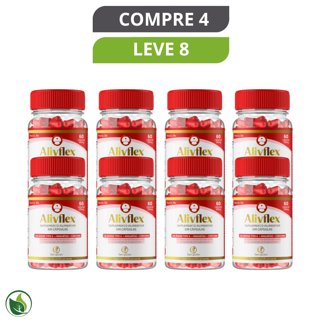 Alivflex 60 Caps - Suplemento Natural para Alívio de Dores Articulares