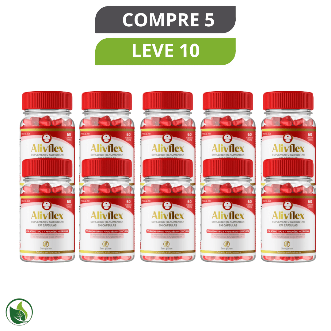 Alivflex 60 Caps - Suplemento Natural para Alívio de Dores Articulares