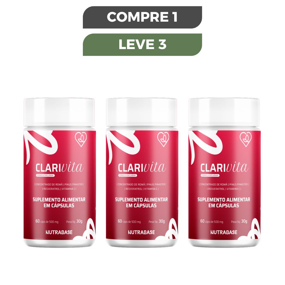 Clarivita | 60 caps 500 mg - Proteção Que Sua Pele Merece