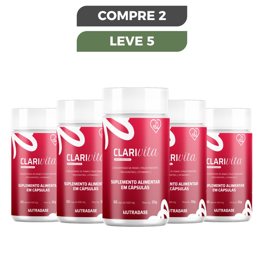 Clarivita | 60 caps 500 mg - Proteção Que Sua Pele Merece