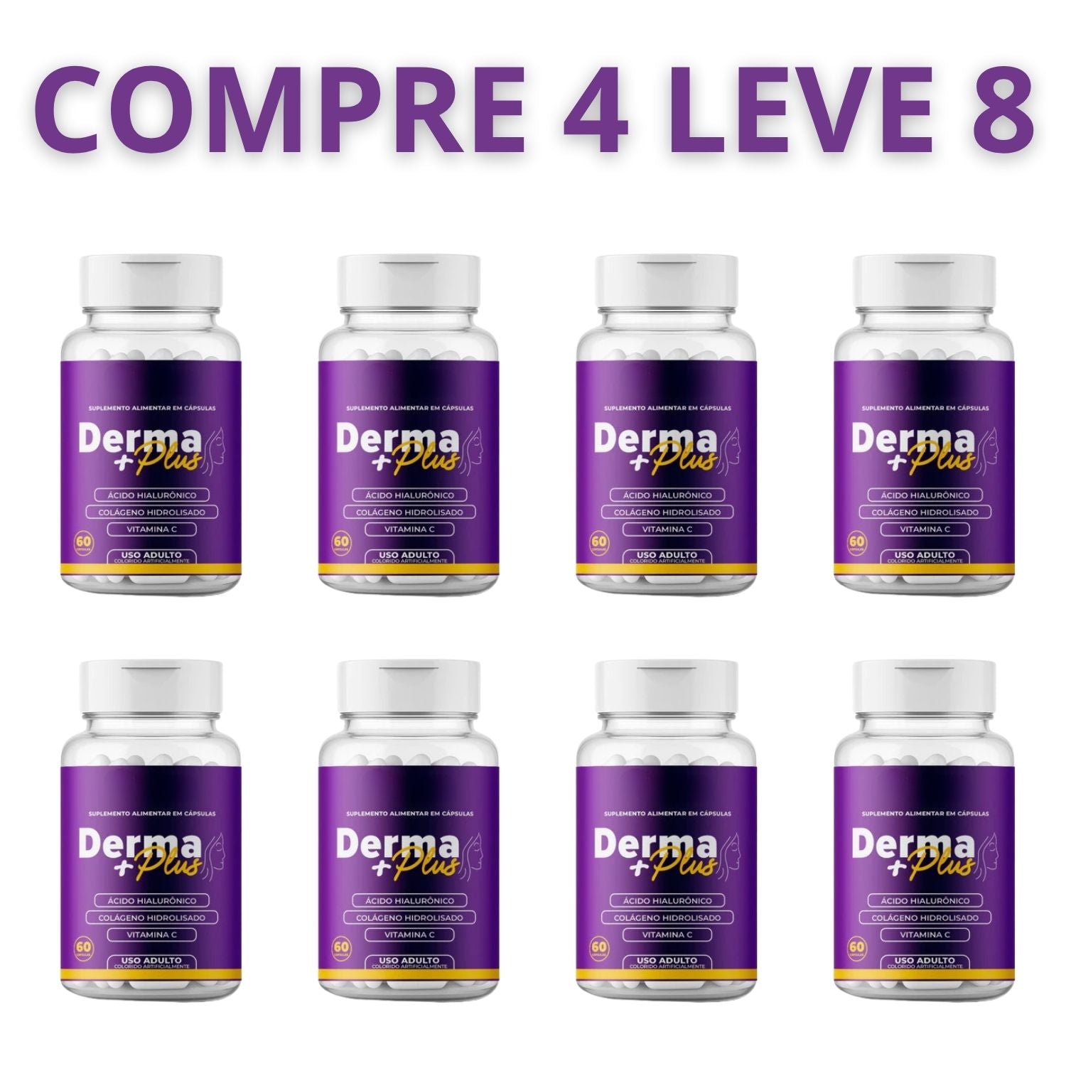 Dermaplus 60 Cápsulas – Pele Radiante, Jovem e Bem Cuidada