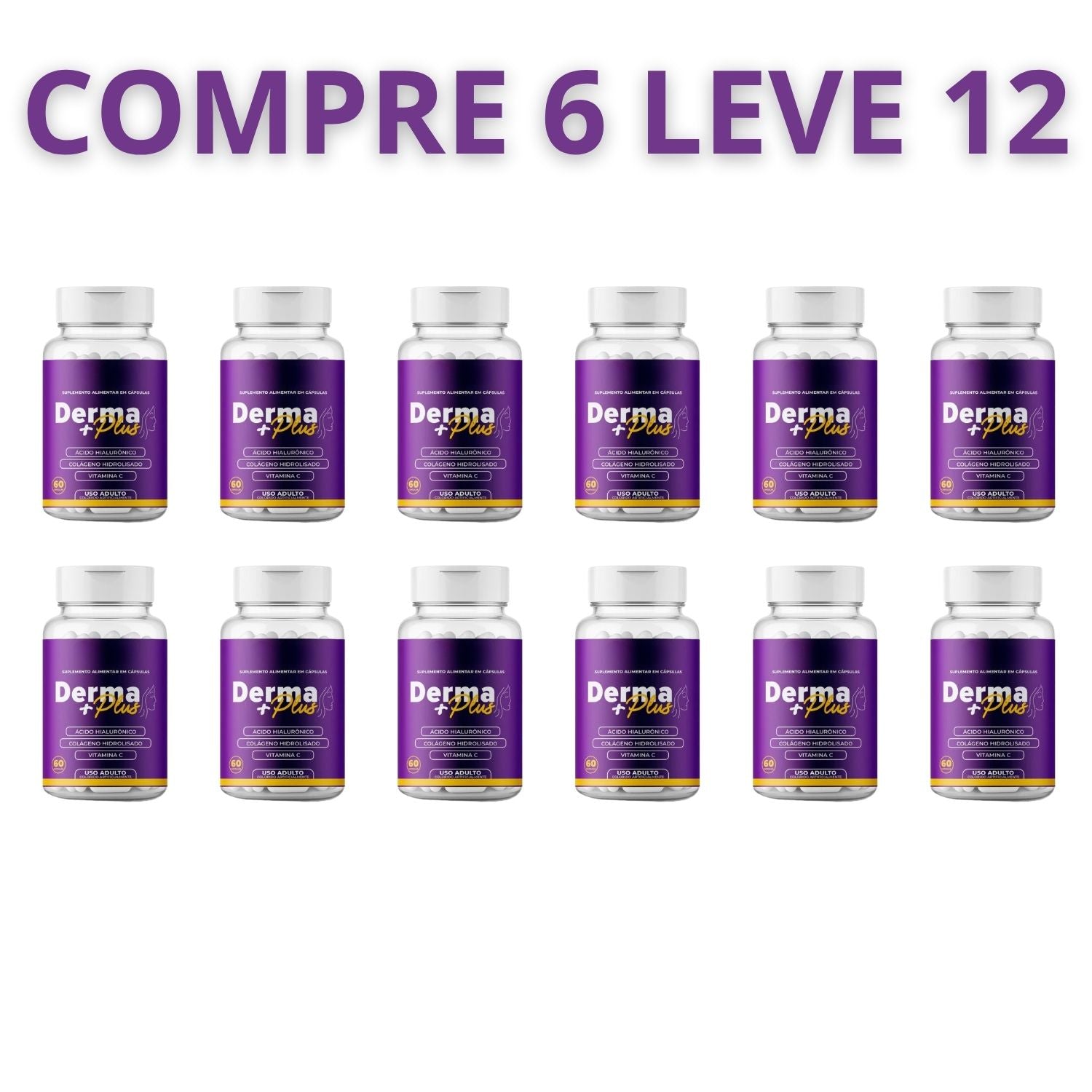 Dermaplus 60 Cápsulas – Pele Radiante, Jovem e Bem Cuidada