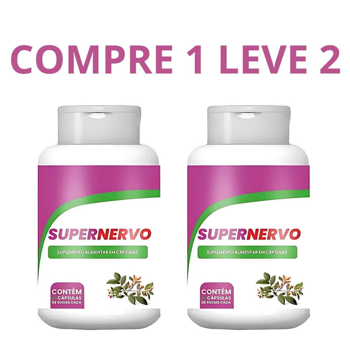 Super Nervo 60 Cápsulas - Saúde dos Nervos e Bem-Estar Neurológico
